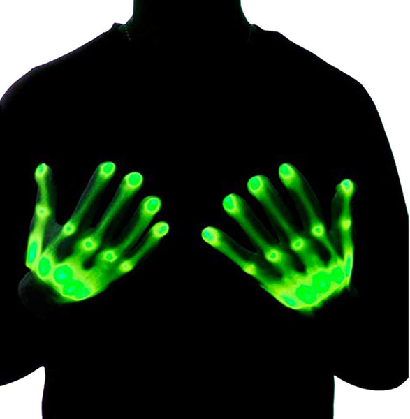 Light Up LED Skeleton Hand Gloves Halloween Toy – Autbye (2021 Enhanced Edition) Novelty Christmas Gift for Kids Masquerade Cosplay Festival