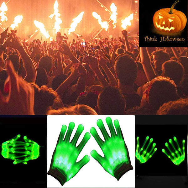 Light Up LED Skeleton Hand Gloves Halloween Toy – Autbye (2021 Enhanced Edition) Novelty Christmas Gift for Kids Masquerade Cosplay Festival